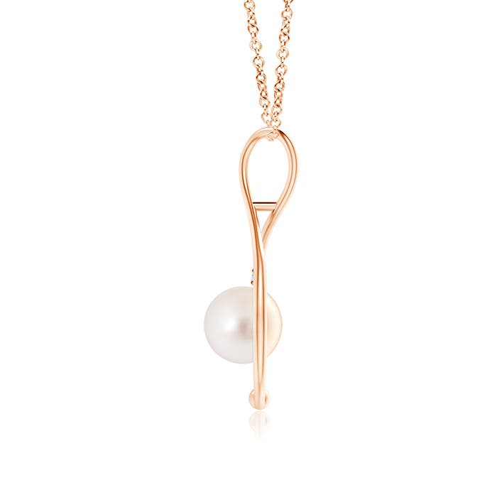 AAAA - South Sea Cultured Pearl / 5.27 CT / 14 KT Rose Gold