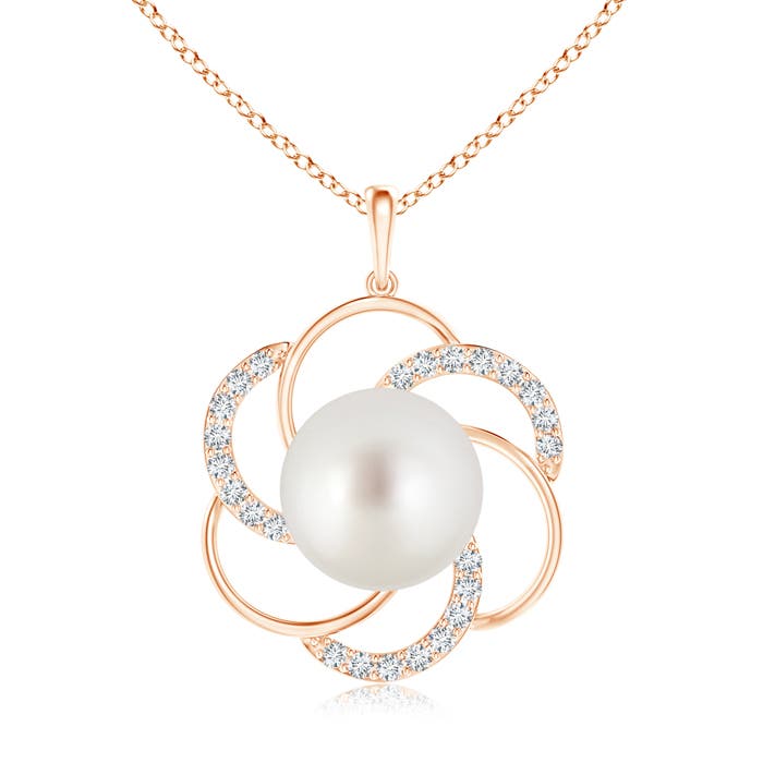 AAA - South Sea Cultured Pearl / 7.44 CT / 14 KT Rose Gold