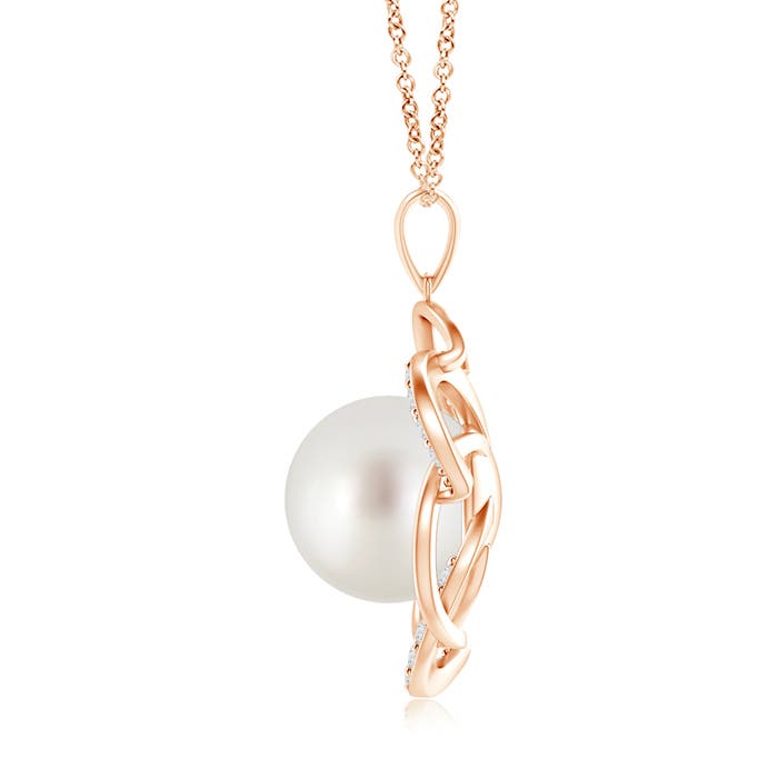 AAA - South Sea Cultured Pearl / 7.44 CT / 14 KT Rose Gold