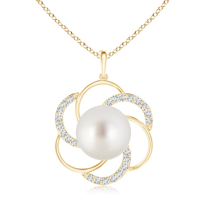 AAA - South Sea Cultured Pearl / 7.44 CT / 14 KT Yellow Gold