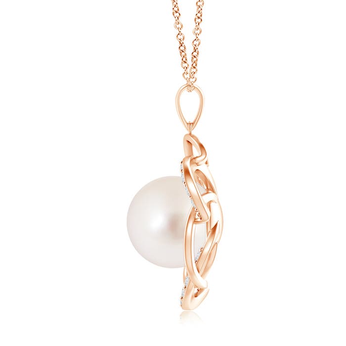 AAAA - South Sea Cultured Pearl / 7.44 CT / 14 KT Rose Gold