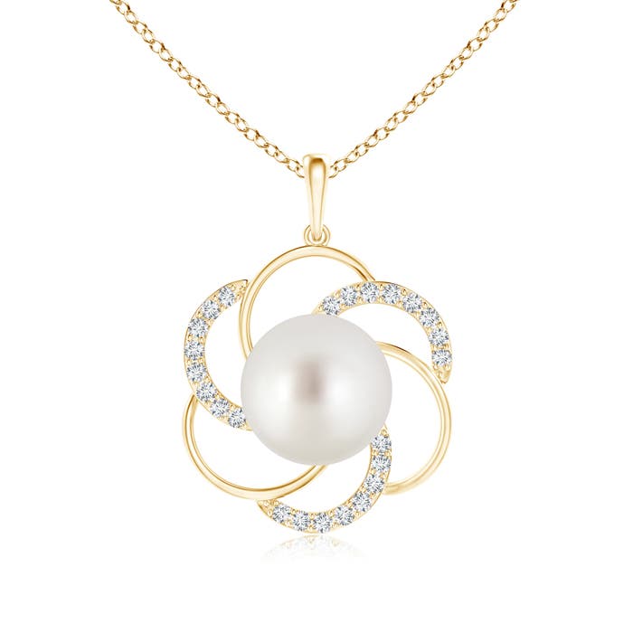 AAA - South Sea Cultured Pearl / 5.44 CT / 14 KT Yellow Gold