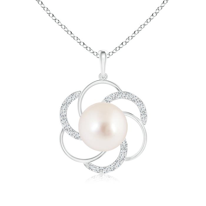 AAAA - South Sea Cultured Pearl / 5.44 CT / 14 KT White Gold