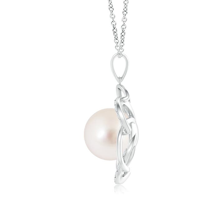 AAAA - South Sea Cultured Pearl / 5.44 CT / 14 KT White Gold