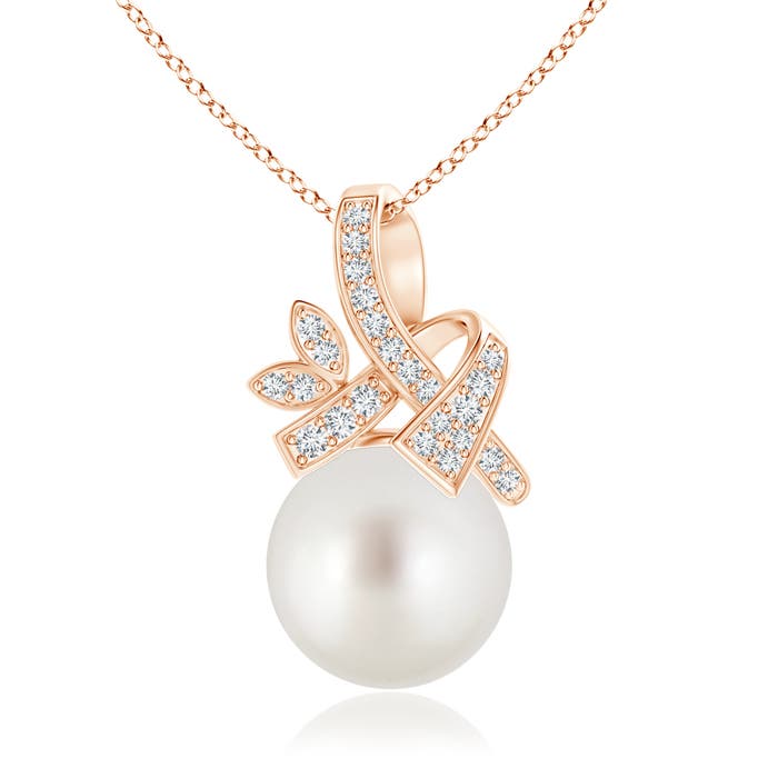 AAA - South Sea Cultured Pearl / 7.36 CT / 14 KT Rose Gold