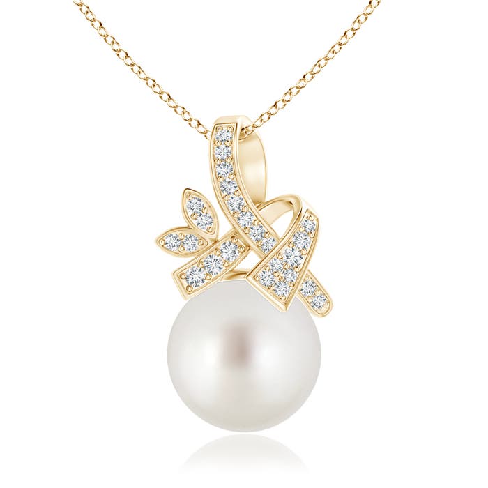 AAA - South Sea Cultured Pearl / 7.36 CT / 14 KT Yellow Gold