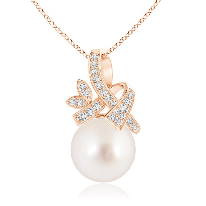 AAAA - South Sea Cultured Pearl / 7.36 CT / 14 KT Rose Gold