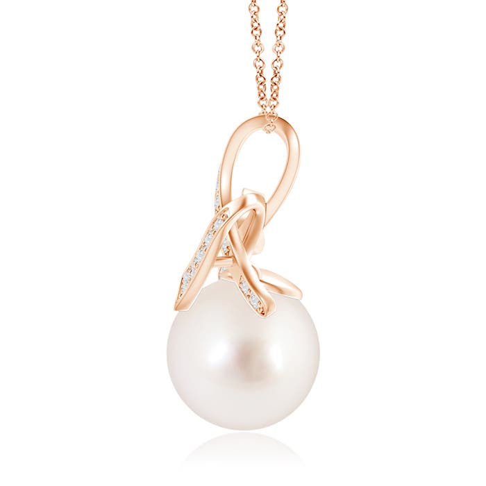 AAAA - South Sea Cultured Pearl / 7.36 CT / 14 KT Rose Gold