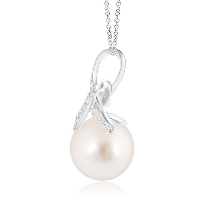 AAAA - South Sea Cultured Pearl / 7.36 CT / 14 KT White Gold