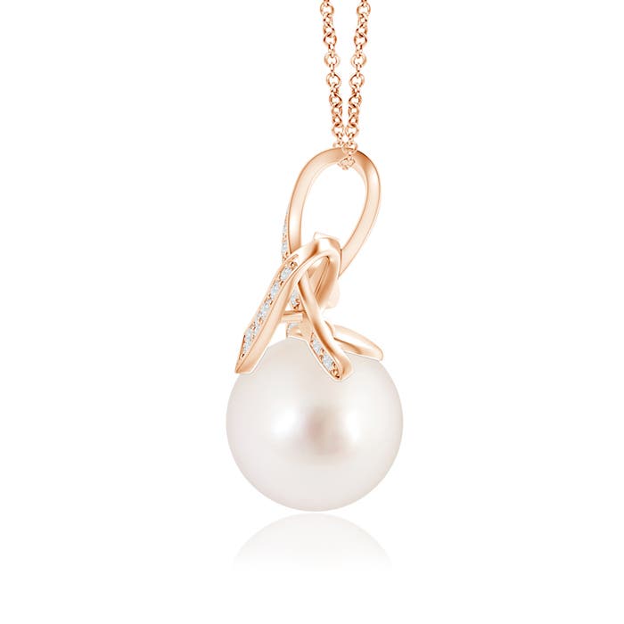 AAAA - South Sea Cultured Pearl / 5.38 CT / 14 KT Rose Gold