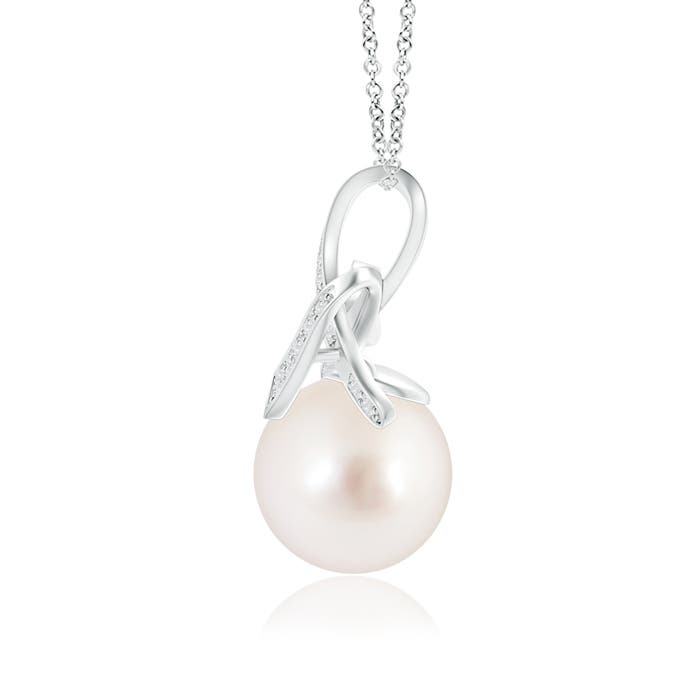 AAAA - South Sea Cultured Pearl / 5.38 CT / 14 KT White Gold