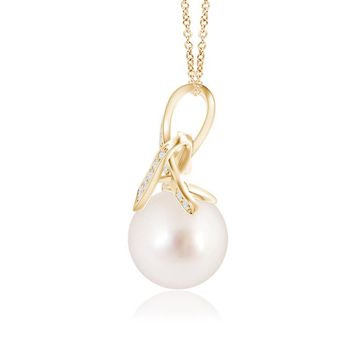 AAAA - South Sea Cultured Pearl / 5.38 CT / 14 KT Yellow Gold