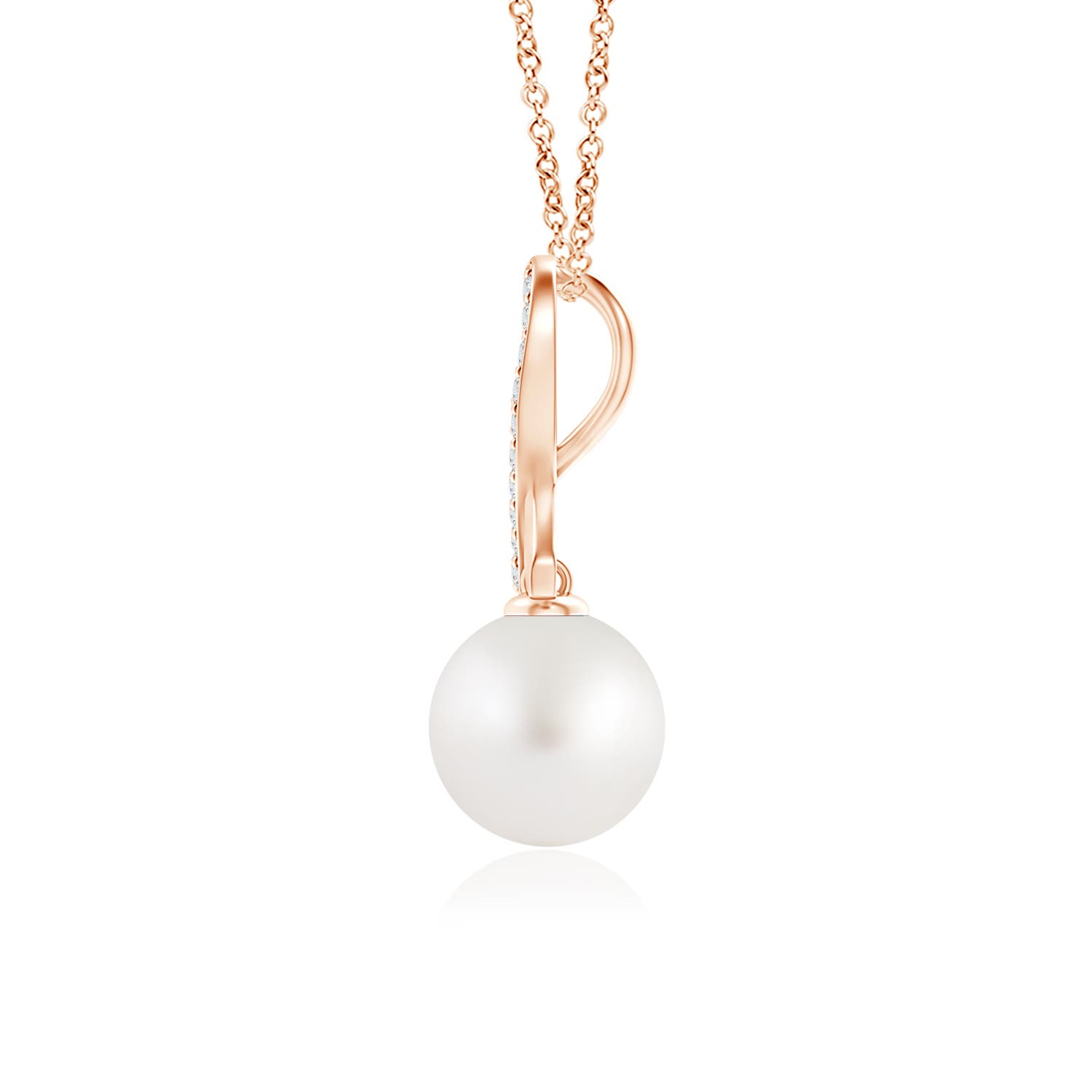 AA - South Sea Cultured Pearl / 7.28 CT / 14 KT Rose Gold