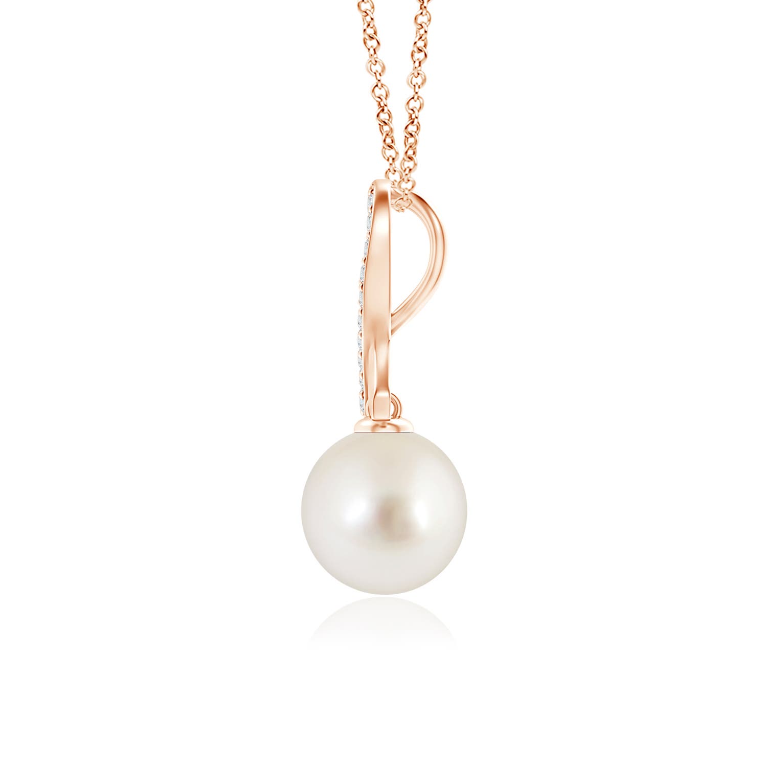 AAAA - South Sea Cultured Pearl / 7.28 CT / 14 KT Rose Gold