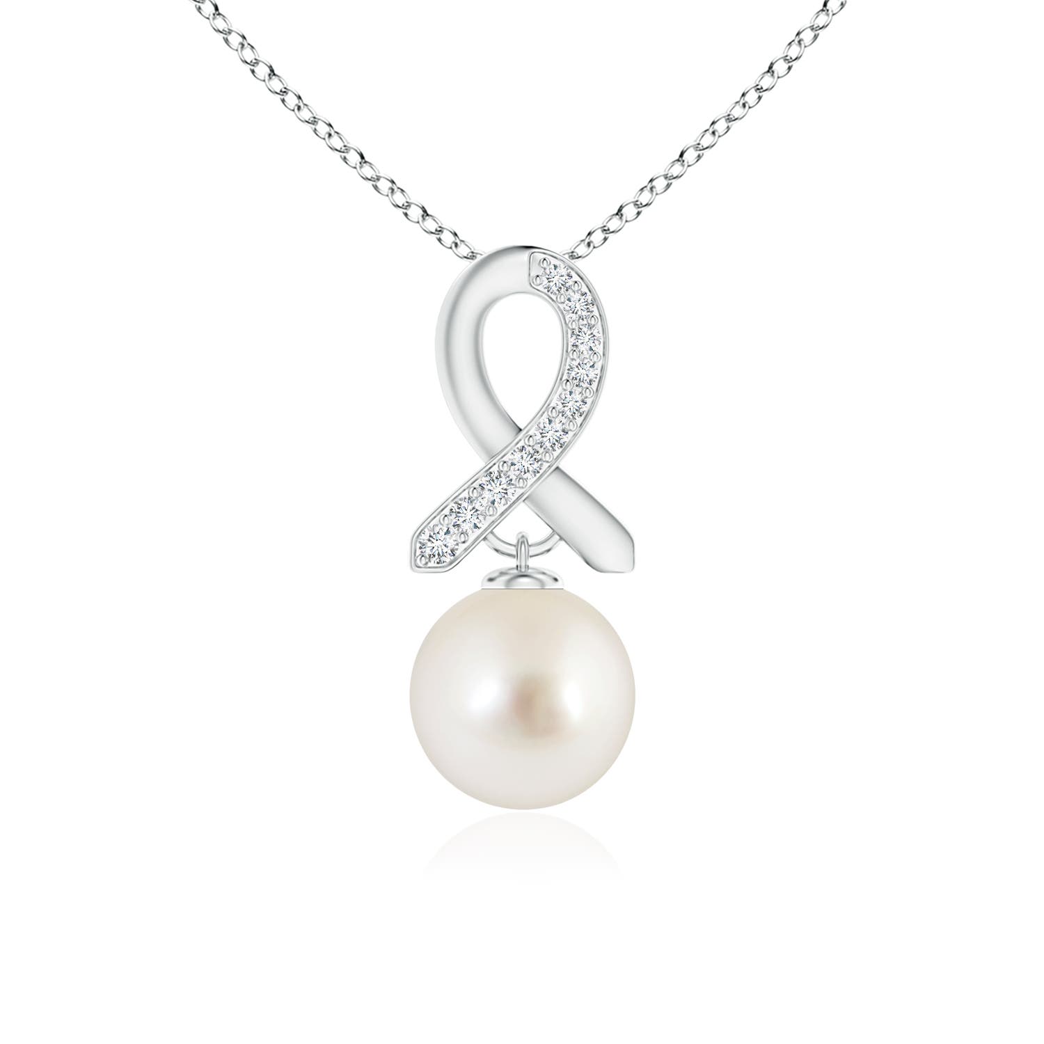 AAAA - South Sea Cultured Pearl / 7.28 CT / 14 KT White Gold