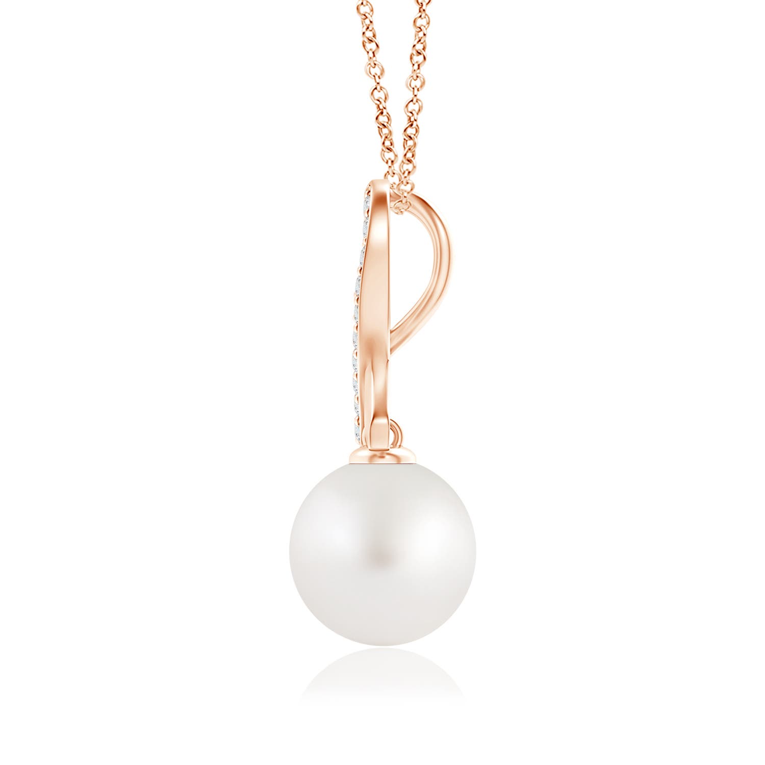 AA - South Sea Cultured Pearl / 9.7 CT / 14 KT Rose Gold