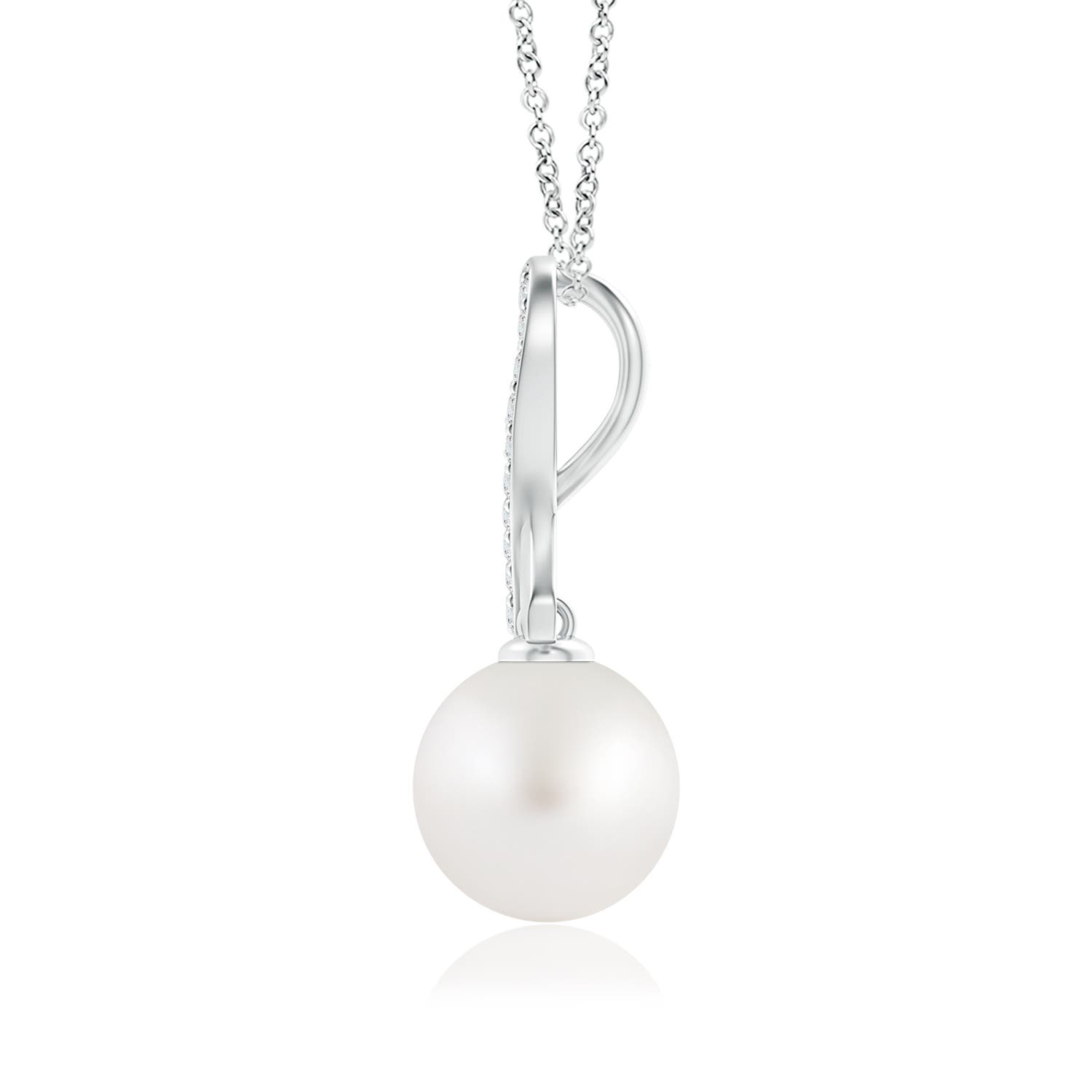 AA - South Sea Cultured Pearl / 9.7 CT / 14 KT White Gold