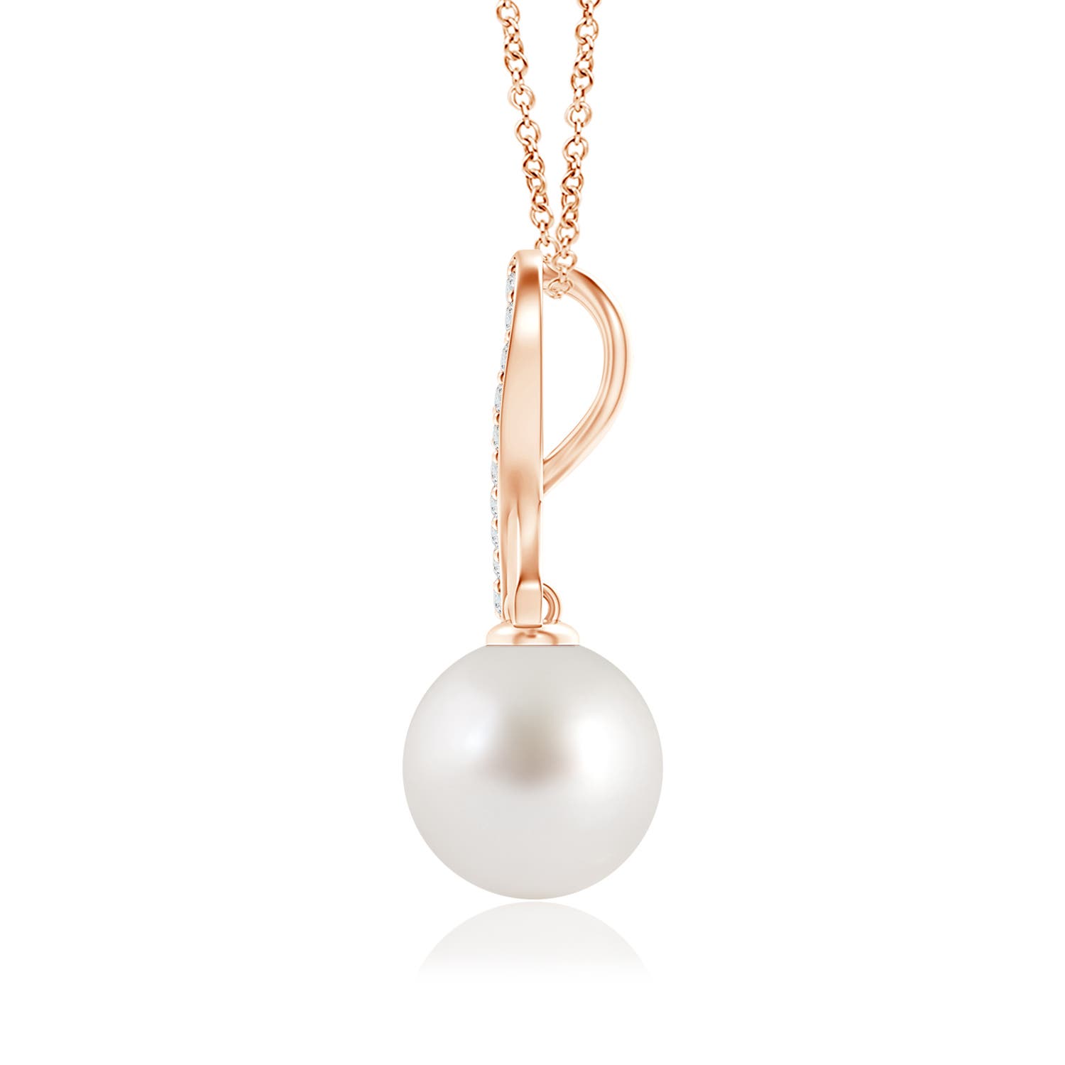 AAA - South Sea Cultured Pearl / 9.7 CT / 14 KT Rose Gold