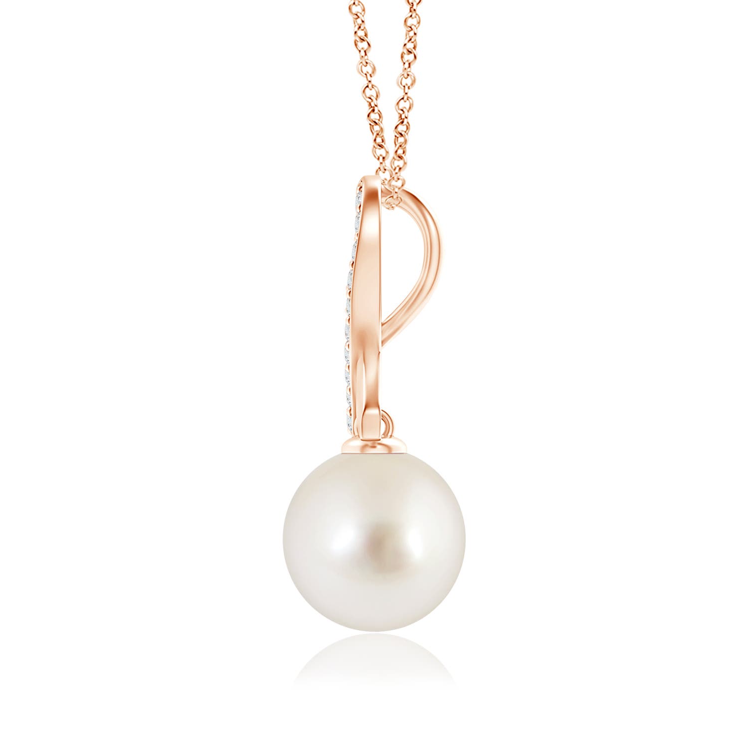 AAAA - South Sea Cultured Pearl / 9.7 CT / 14 KT Rose Gold