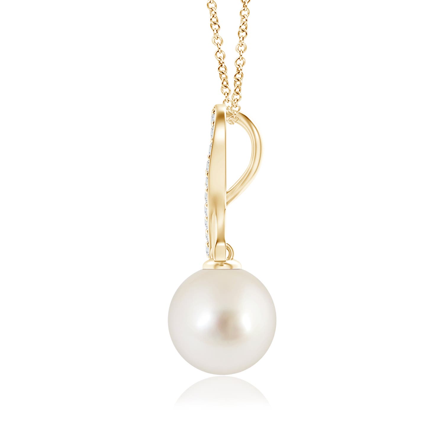 AAAA - South Sea Cultured Pearl / 9.7 CT / 14 KT Yellow Gold