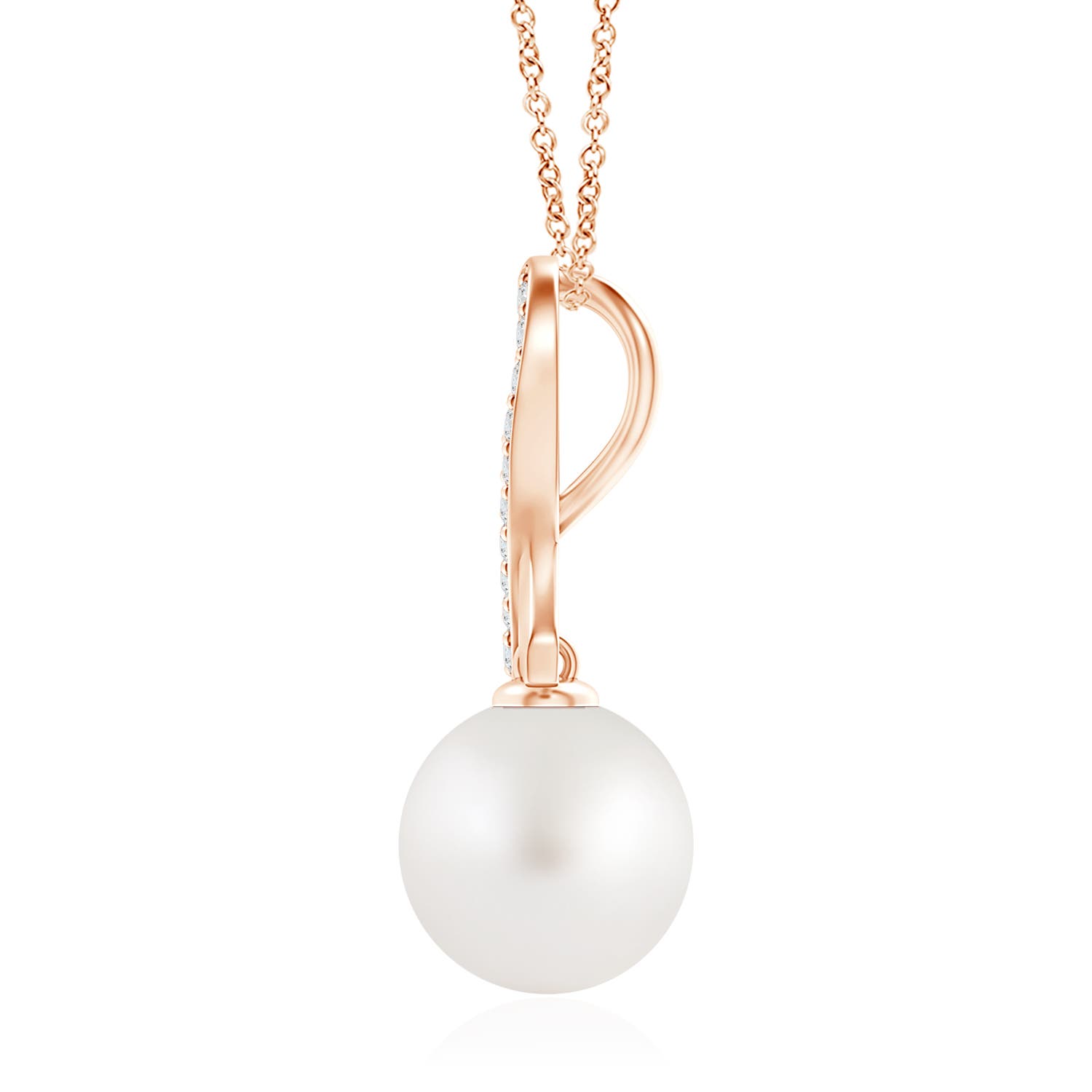 AA - South Sea Cultured Pearl / 12.62 CT / 14 KT Rose Gold