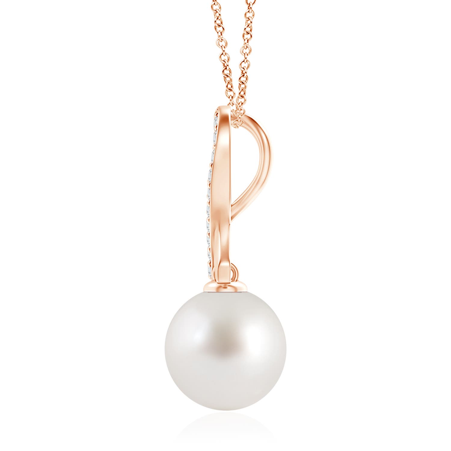 AAA - South Sea Cultured Pearl / 12.62 CT / 14 KT Rose Gold