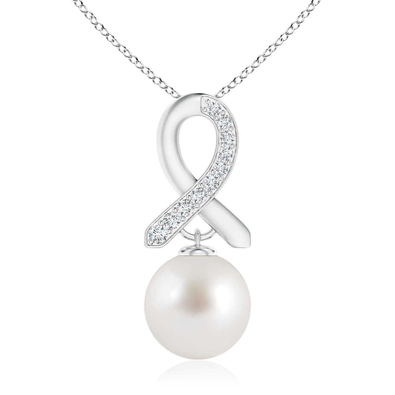 AAA - South Sea Cultured Pearl / 12.62 CT / 14 KT White Gold