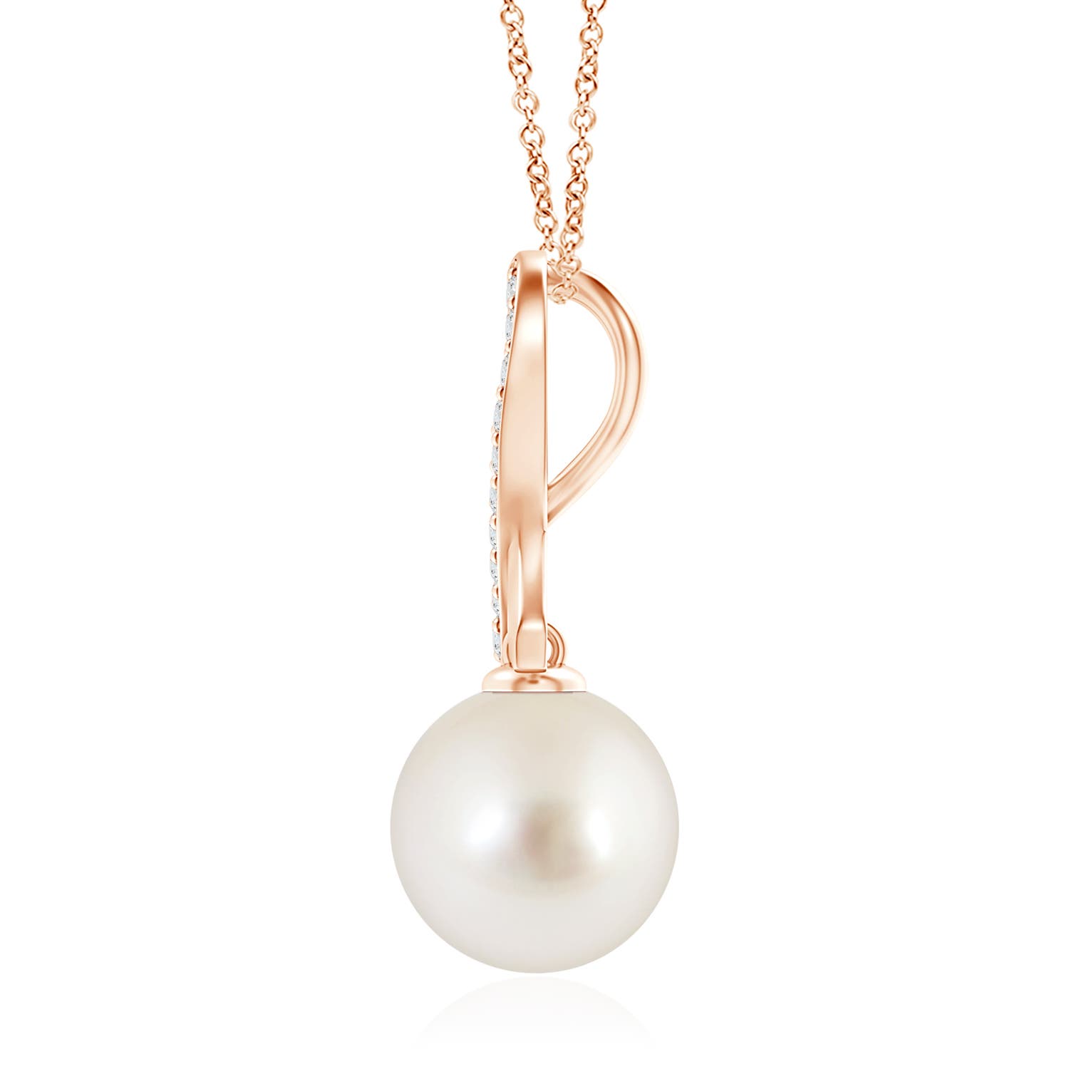 AAAA - South Sea Cultured Pearl / 12.62 CT / 14 KT Rose Gold