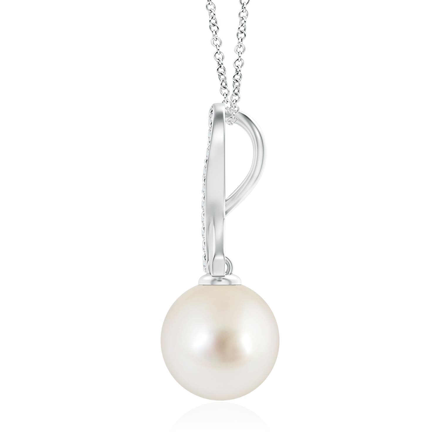 AAAA - South Sea Cultured Pearl / 12.62 CT / 14 KT White Gold