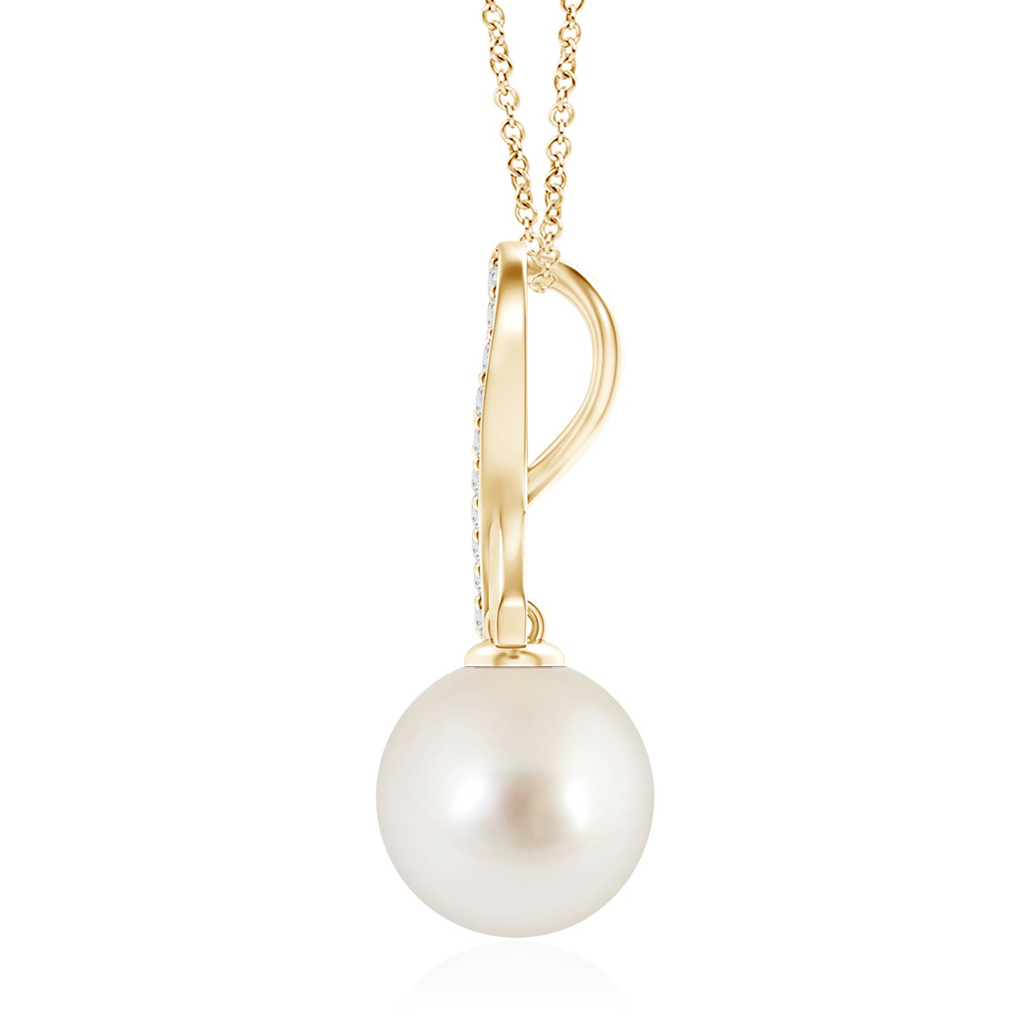 AAAA - South Sea Cultured Pearl / 12.62 CT / 14 KT Yellow Gold