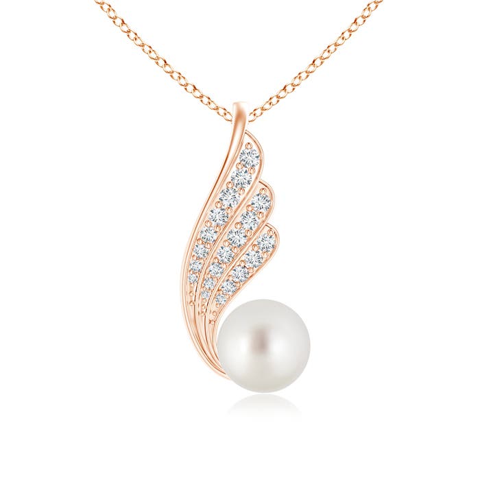 AAA - South Sea Cultured Pearl / 5.66 CT / 14 KT Rose Gold