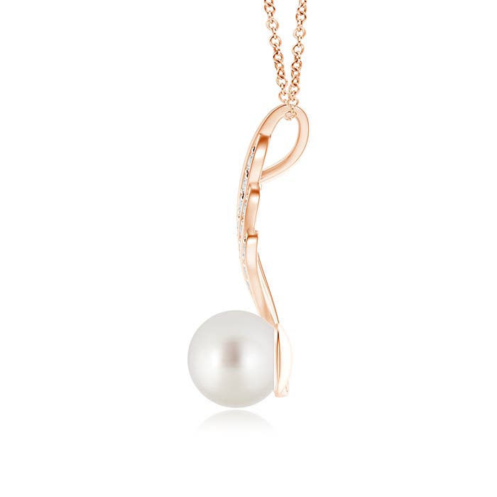 AAA - South Sea Cultured Pearl / 5.66 CT / 14 KT Rose Gold