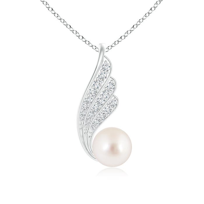 AAAA - South Sea Cultured Pearl / 5.66 CT / 14 KT White Gold