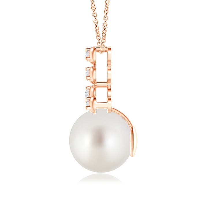 AAA - South Sea Cultured Pearl / 7.36 CT / 14 KT Rose Gold