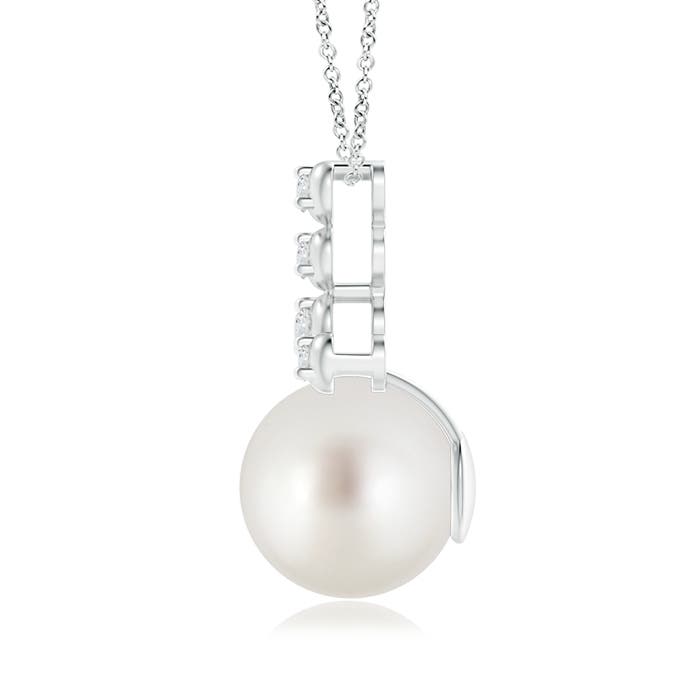 AAA - South Sea Cultured Pearl / 7.36 CT / 14 KT White Gold