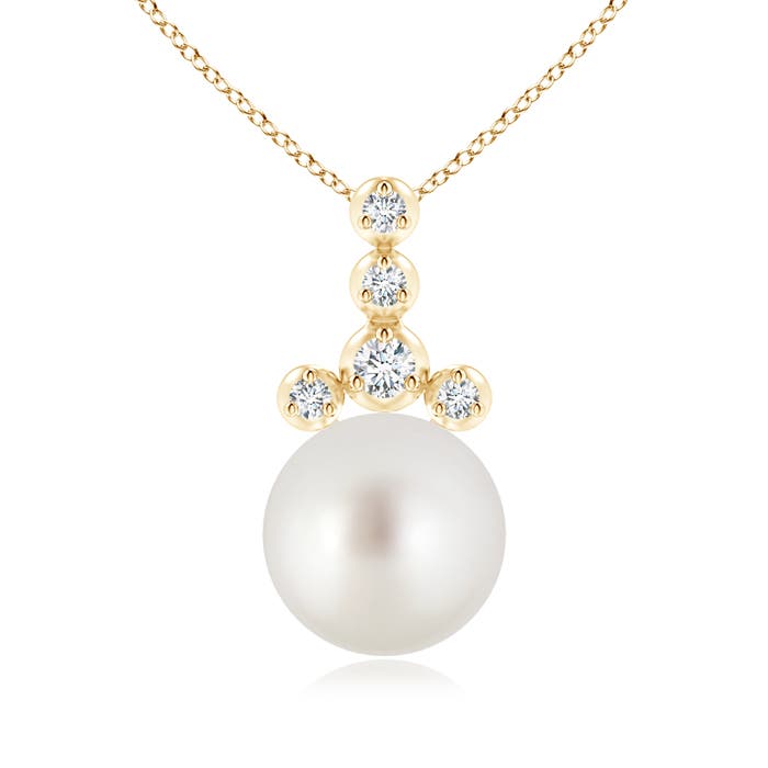 AAA - South Sea Cultured Pearl / 7.36 CT / 14 KT Yellow Gold