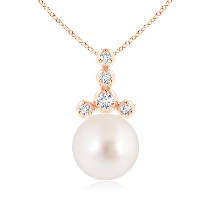 AAAA - South Sea Cultured Pearl / 7.36 CT / 14 KT Rose Gold