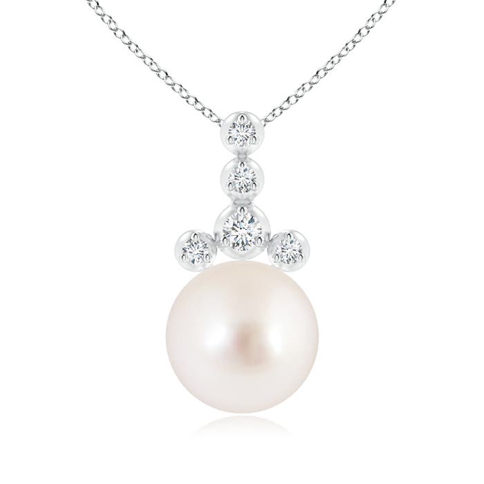 AAAA - South Sea Cultured Pearl / 7.36 CT / 14 KT White Gold