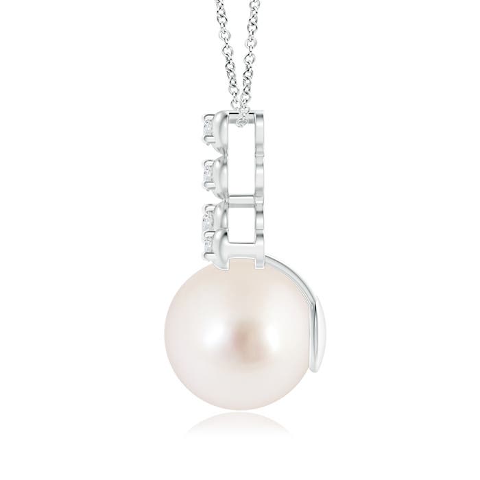 AAAA - South Sea Cultured Pearl / 7.36 CT / 14 KT White Gold