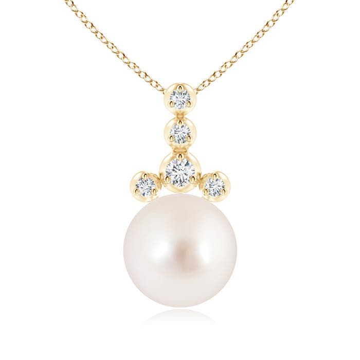 AAAA - South Sea Cultured Pearl / 7.36 CT / 14 KT Yellow Gold