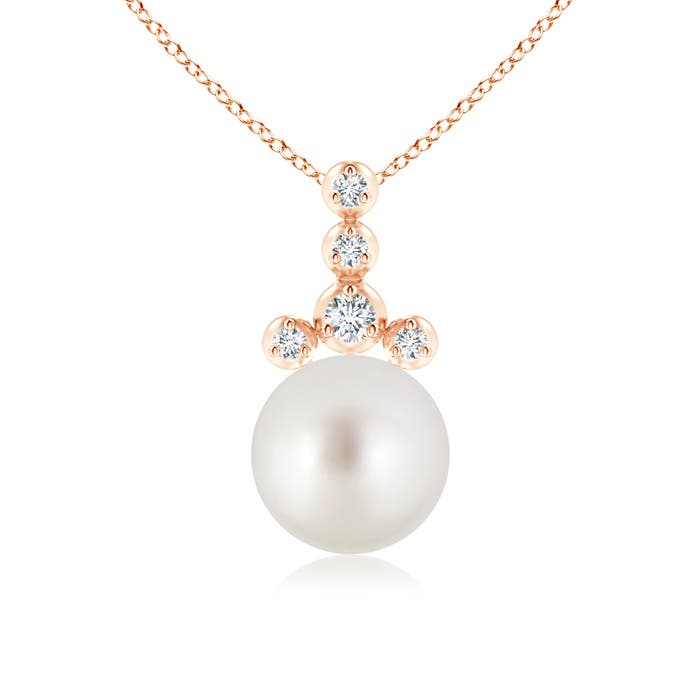 AAA - South Sea Cultured Pearl / 5.37 CT / 14 KT Rose Gold