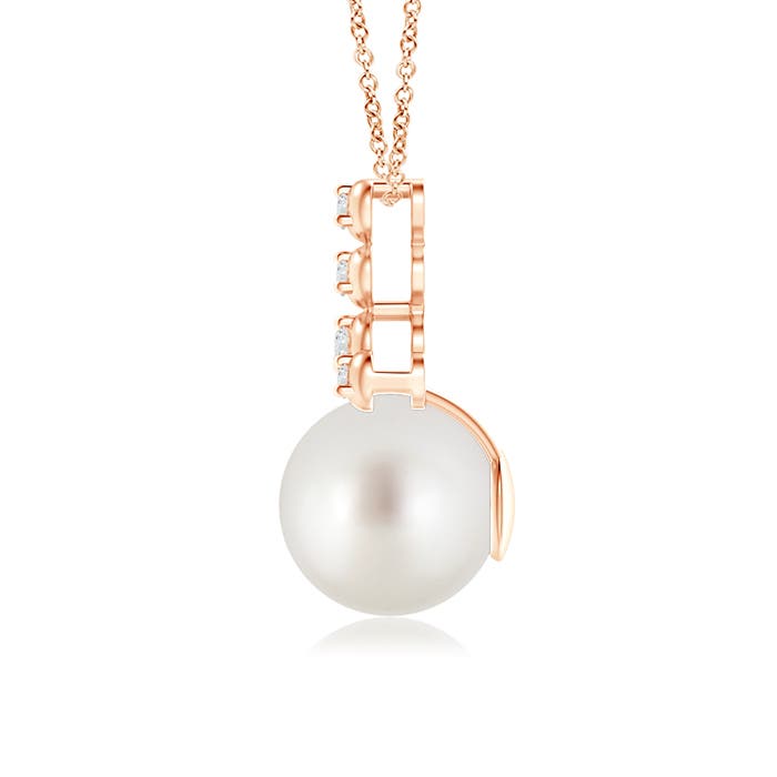 AAA - South Sea Cultured Pearl / 5.37 CT / 14 KT Rose Gold