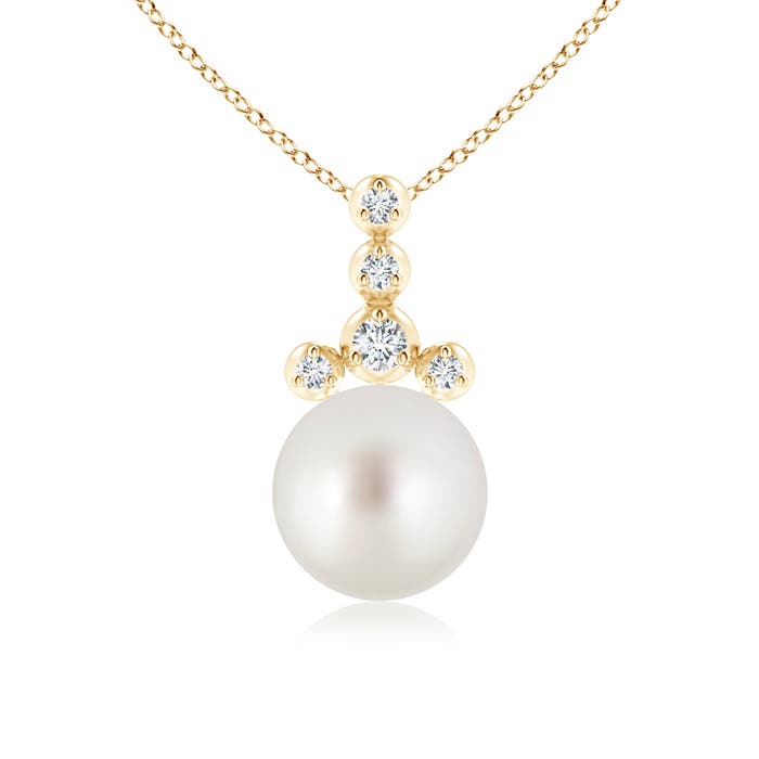 AAA - South Sea Cultured Pearl / 5.37 CT / 14 KT Yellow Gold