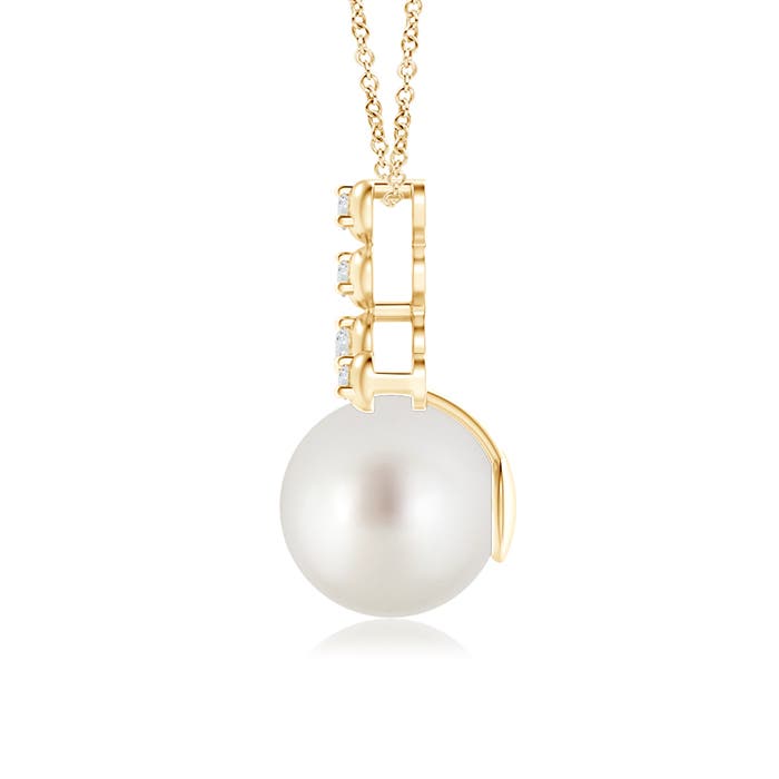 AAA - South Sea Cultured Pearl / 5.37 CT / 14 KT Yellow Gold