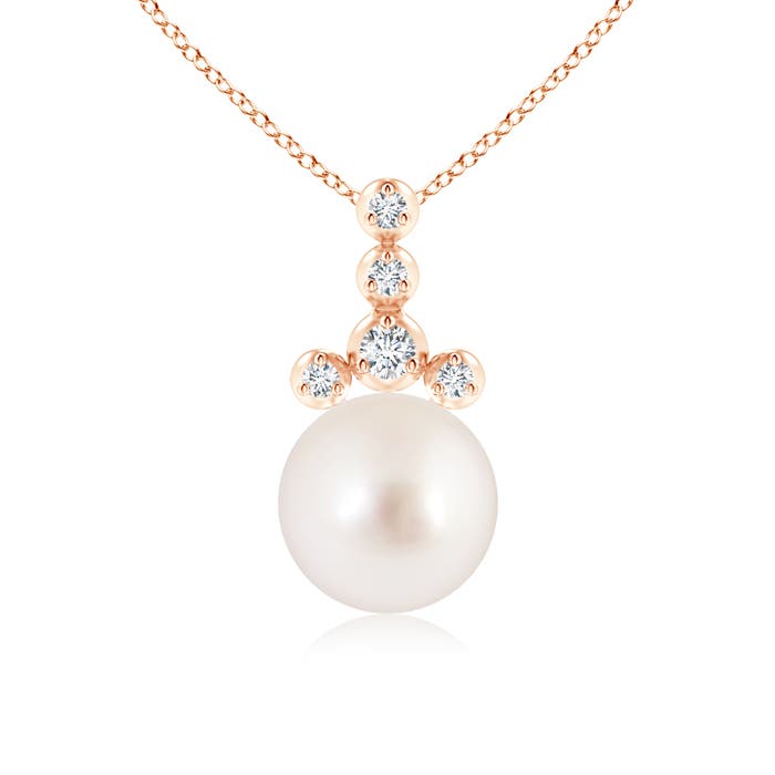 AAAA - South Sea Cultured Pearl / 5.37 CT / 14 KT Rose Gold