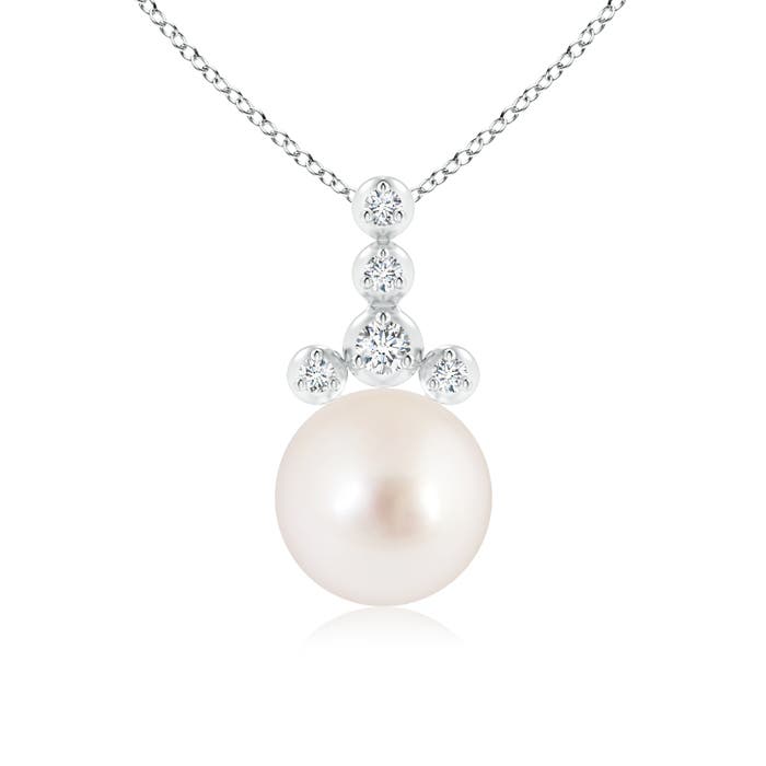 AAAA - South Sea Cultured Pearl / 5.37 CT / 14 KT White Gold