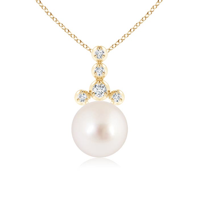 AAAA - South Sea Cultured Pearl / 5.37 CT / 14 KT Yellow Gold