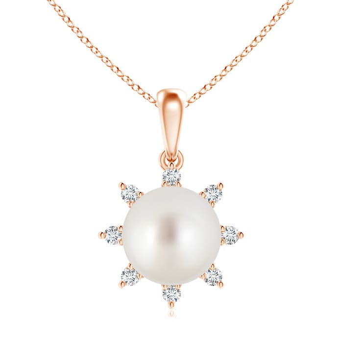 AAA - South Sea Cultured Pearl / 7.43 CT / 14 KT Rose Gold