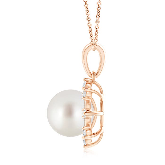 AAA - South Sea Cultured Pearl / 7.43 CT / 14 KT Rose Gold