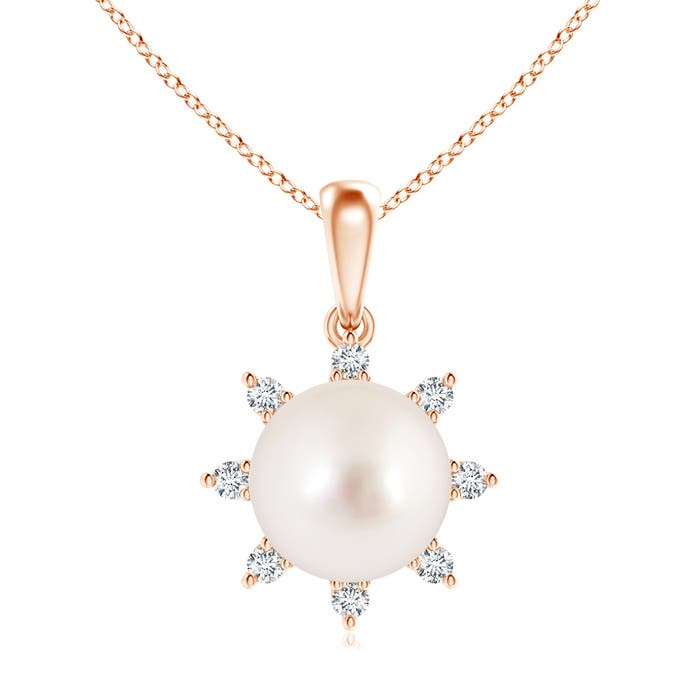 AAAA - South Sea Cultured Pearl / 7.43 CT / 14 KT Rose Gold